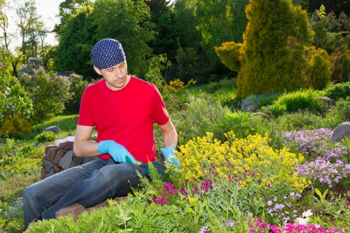 Protective equipment and tools used for garden landscaping safety